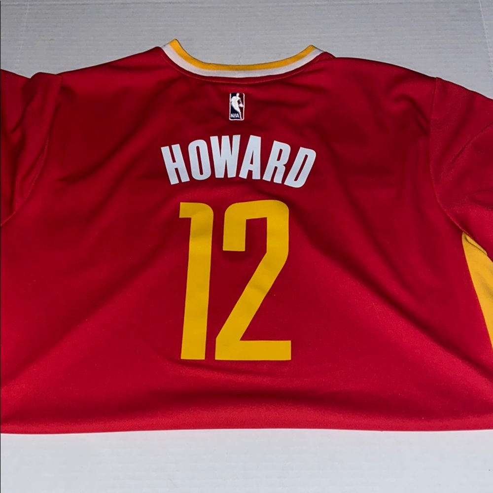 Adidas Clutch City #12 Howard. Red and Yellow Jersey XXL - Picture 3 of 3
